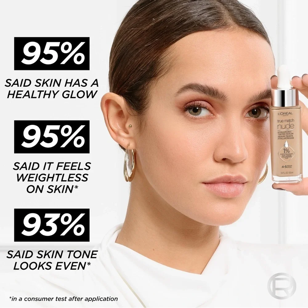3/$12 L’Oréal 10-12 Very Deep True Match Nude Hyaluronic Tinted Serum 1oz